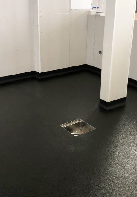 Epoxigolv svart i restaurangmiljö